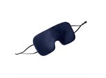 Inf Mascherina Per Occhi In Seta Double-Face Regolabile Per Dormire Blu Navy