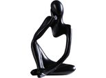 Inf Statuetta Astratta Del Pensatore - Decorazione Moderna Per L'appartamento Nero