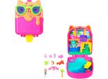 Scatola Per Gattini Di Ghiaccio Polly Pocket, Set Di Gioco Con 1 Mini Bambola E Cane, Giocattolo Da Viaggio Con Accessori Coordinati