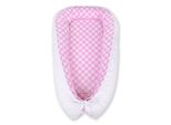 Coperta Premium Bobono Double-Face - Anelli Rosa/Bianco