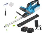 Tagliasiepi Elettrico, Potente Motore Brushless, Compatibile Con La Batteria, Con 2 Batterie