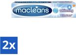 Dentifricio Macleans - Sbiancante - Rimuove Le Macchie E Rafforza Lo Smalto - 100 Ml - Confezione Risparmio - 2 Pezzi