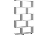 Dmora Libreria Severa 20X90X156H Cm Bianco, 4 Ripiani Portata Ripiani 10