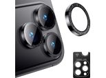 Inf Protezione Obiettivo Fotocamera Glitter Per Iphone 17 - Vetro Temperato Nero