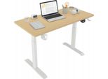 Ekspand | Scrivania Elettrica Regolabile In Altezza - 140 Cm - Regolazione In Altezza 72-118 Cm - Frassino