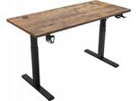 Ekspand | Scrivania Ad Altezza Regolabile - Nero - 140 Cm - Loft-Design - Scrivania Ad Altezza Regolabile
