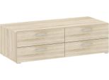 Dmora Cassettiera Gignod 51.9X110.7X35H Cm Marrone Rovere, 4 Cassetti Apertura Scorrevole