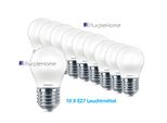 10 X Braytron Led E27 G45 Lampadina A Goccia 5W Lampadina A Globo 450 Lumen 3000K Bianco Caldo
