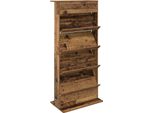 Syfax™ Scaffale Per Riviste Legno Vecchio 70 X 41 X 156 Cm