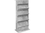 Syfax™ Scaffale Per Riviste Grigio Cemento 70 X 41 X 156 Cm