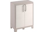 Dmora Armadio Da Esterno Grimsby 44X80X100H Cm Marrone Sabbia, Apertura Battente Un'anta Italy