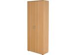 Dmora Armadio Multiuso 2 Ante Dmcilro 70X189H Cm, 5 Ripiani 2 Ante