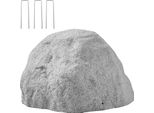 Succebuy Roccia Di Copertura Decorativa Per Esterni, Pietra Artificiale Dall'aspetto Realistico, Roccia In Poliresina Per Paesaggi Da Giardino, Copertura Per Attrezzature, Decorazione Da Giardino, Grigio, Misura S