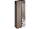 Dmora Armadio Multiuso 2 Ante Salcito 70X185H Cm Marrone Bronzo, 8 Ripiani Apertura Manuale