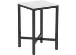 Tavolo Da Bar Nervio - 120Cm - Per Interni - Cucina, Soggiorno, Ristorante - Look In Marmo - 4 Persone - Superficie In Marmo Lucido