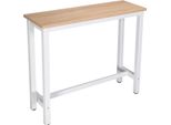 Tavolo Da Bar Happyment Dublin - Rovere - Per Uso Interno - Cucina - Legno E Metallo - Rettangolare - 120X40X100Cm