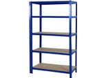 Zyren Garage Plance - Scaffalatura Metallica Regolabile A 5 Livelli Per Garage, Magazzino E Officina - 200X100X50Cm - Portata 875Kg