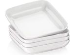 Piatto Da Pranzo Opulent Bianco 4 Persone - Ceramica - Set Da Portata - Piatti Da Pranzo E Da Colazione