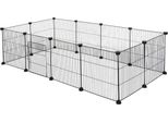 Happyment Rodent Run Lily Lily - Altezza Regolabile - Interno - Piccoli Animali, Gatti, Cuccioli - Bianco - 142X53X71Cm
