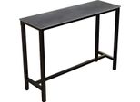 Tavolo Bar Bolt Edge Milano - Marmerlook - 120Cm - Grigio Scuro - 4-6 Persone