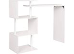 Tavolo Alto Happyment Zita - Per Interni - Rettangolare - Legno E Metallo - Nero - 98X38X100Cm