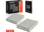 Frankberg 2X Filtro Aria Cabina Carbone Attivo Per Dacia Logan Ls Nissan Kubistar Renault Clio