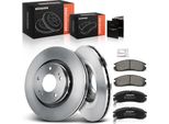 Frankberg 2X Dischi Freno 4X Pastiglie Freno Asse Anteriore Per CitroëN C-Crosser Enterprise Van Mitsubishi Lancer Viii