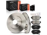 Frankberg 2X Dischi Freno 4X Pastiglie Freno Asse Posteriore Per Nissan Leaf ZE1 X-Trail T32 Renault Koleos Ii Hc