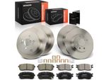 Frankberg 4X Dischi Freno 8X Pastiglie Freno Asse Anteriore Asse Posteriore Per Hyundai Accent Iii Mc I20 Pb Pbt Kia Rio Ii Jb
