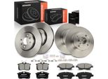 Frankberg 4X Dischi Freno 8X Pastiglie Freno Asse Anteriore Asse Posteriore Per Renault Megane Ii Megane Ii Coupé-Cabriolet Megane Ii