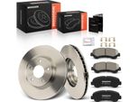 Frankberg 2X Dischi Freno 4X Pastiglie Freno Asse Anteriore Per Nissan X-Trail T31 X-Trail Van 2.0L 2.5L 2007-2014