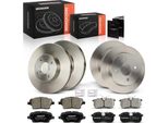 Frankberg 4X Dischi Freno 8X Pastiglie Freno Asse Anteriore Asse Posteriore Per Ford Fiesta Vi CB1 Ccn Fiesta Vi Van 1.0L 1.4L 1.5L 1.6L