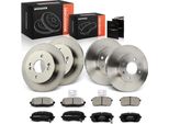 Frankberg 4X Dischi Freno 8X Pastiglie Freno Asse Anteriore Asse Posteriore Per Hyundai I10 Pa Kia Picanto Sa 1.0L 1.1L 1.2L 2004-2013