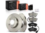 Frankberg 2X Dischi Freno 4X Pastiglie Freno Asse Anteriore Per Audi 80 893 894 8A2 90 1.6L 1.8L 1.9L 1986-1991