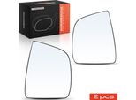 Frankberg 2X Vetro Specchio Esterno Anteriore Sinistro Destro Per Fiat Doblo 263 Opel Combo