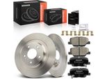 Frankberg 2X Dischi Freno 4X Pastiglie Freno Asse Posteriore Per CitroëN C4 Aircross Mitsubishi Asx Van Outlander Iii Peugeot