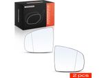 Frankberg 2X Vetro Specchio Esterno Anteriore Sinistro Destro Per Bmw X5 E70 X6 E71 E72