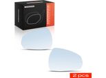 Frankberg 2X Specchio Vetro Esterno Specchio Anteriore Sinistro Destro Per Audi A3 8V1 8VK 2012-2020