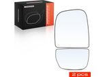 Frankberg 2X Vetro Specchio Esterno Anteriore Sinistro Per Iveco Daily Iv 2006-2011