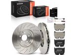 Frankberg 2X Dischi Freno 4X Pastiglie Freno Asse Anteriore Per Mercedes-Benz Cls C219 Classe E W211 S211 Sl R230
