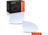 Frankberg 2X Vetro Specchio Esterno Anteriore Sinistro Destro Per Audi A2 8Z0 2000-2005