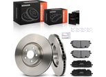 Frankberg 2X Dischi Freno 4X Pastiglie Freno Asse Anteriore Per Vw Touareg Audi A4 A6 A7 A8 Q5 Q7