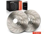 Frankberg 2X Dischi Freno Asse Anteriore Per Mercedes-Benz Classe S Coupé V220 W220 C215 1998-2006