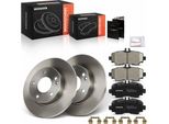 Frankberg 2X Dischi Freno 4X Pastiglie Freno Asse Anteriore Per Mercedes-Benz Classe A W168 1.4L 1.6L 1.7L 1997-2004