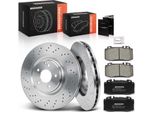 Frankberg 2X Dischi Freno 4X Pastiglie Freno Asse Anteriore Per Mercedes-Benz W203 CL203 S203 C209 A209 R171