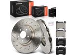 Frankberg 2X Dischi Freno 4X Pastiglie Freno Asse Anteriore Per Mercedes-Benz Classe C W203 S203 Clk C209 A209