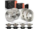 Frankberg 4X Dischi Freno 8X Pastiglie Freno Asse Anteriore Asse Posteriore Per Ford C-Max Focus Ii Turnier Volvo C30 C70 S40 V50