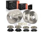 Frankberg 4X Dischi Freno 8X Pastiglie Freno Asse Anteriore Asse Posteriore Per CitroëN C4 Aircross Mitsubishi Asx Outlander Iii Peugeot