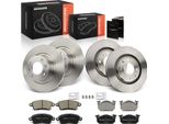 Frankberg 4X Dischi Freno 8X Pastiglie Freno Asse Anteriore Asse Posteriore Per Peugeot 206 Cc 2D 206 2A/C
