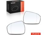 Frankberg 2X Specchio Vetro Porta Specchio Anteriore Sinistro Destro Per Ford Modeo 2014-2021